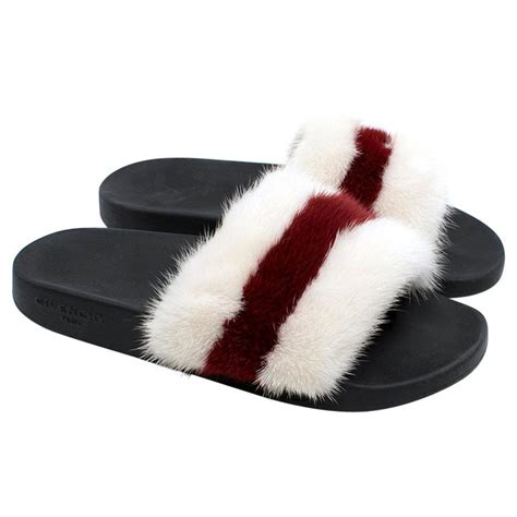 some givenchy fur slides dont have size number|Givenchy Slides for Women .